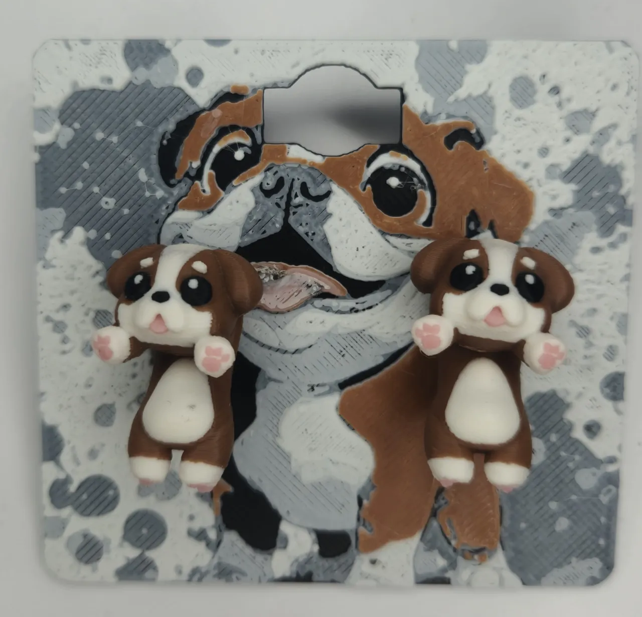 Bulldog Earrings view 2