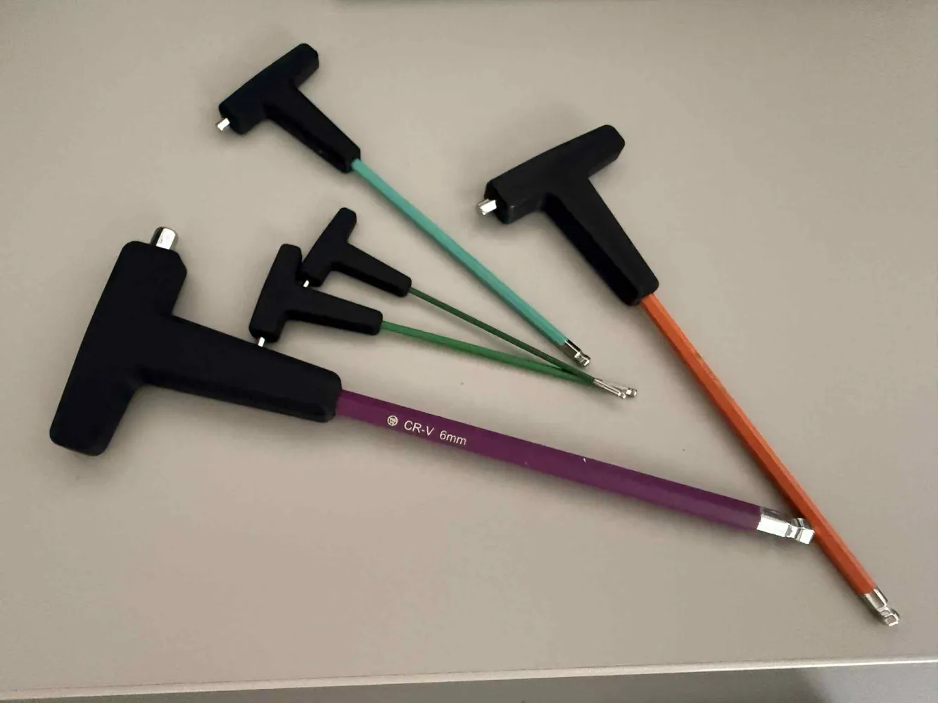 Allen key handles full set // print-in-place - Free 3D Print Model ...