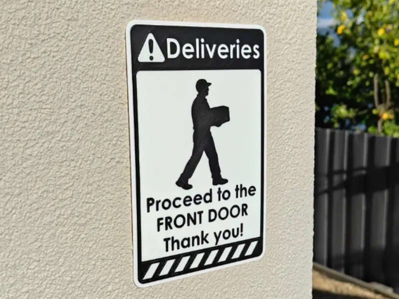 Deliveries & Packages Sign
