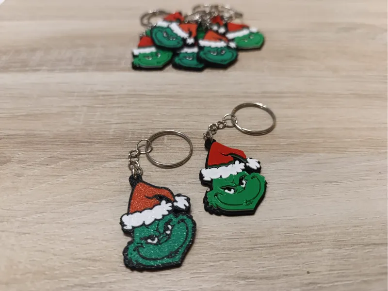 Grinch keychain