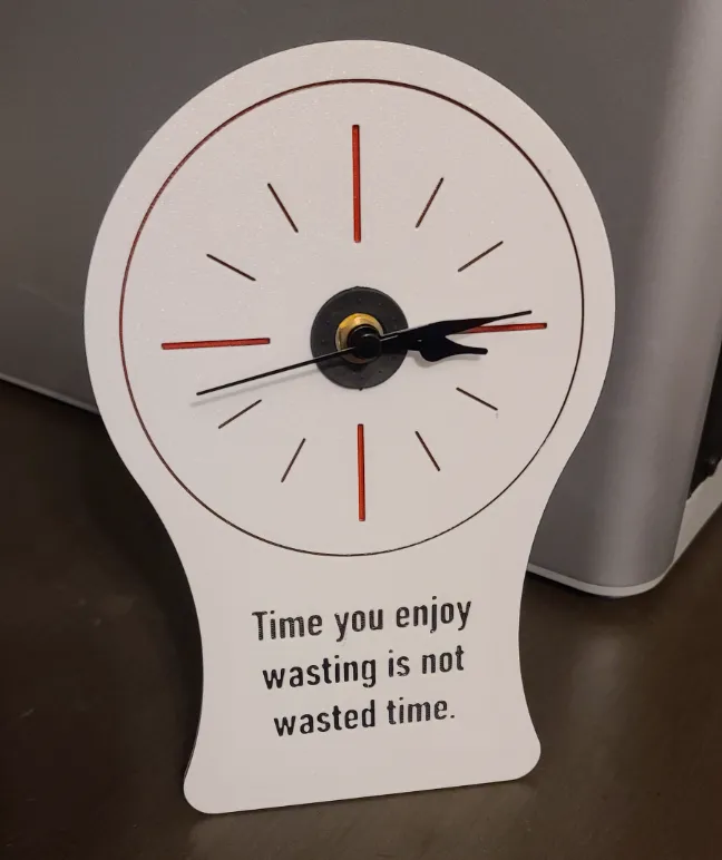Time You Enjoy Wasting Clock