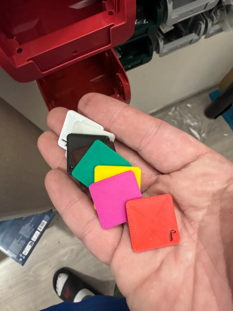 Bambu Lab filament swatch