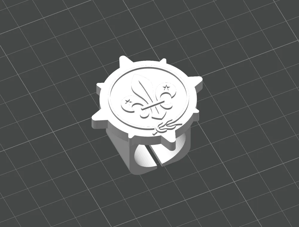 Scout Woggle - Compass rose & World Scout logo by OkToPuS MakerWorld ...