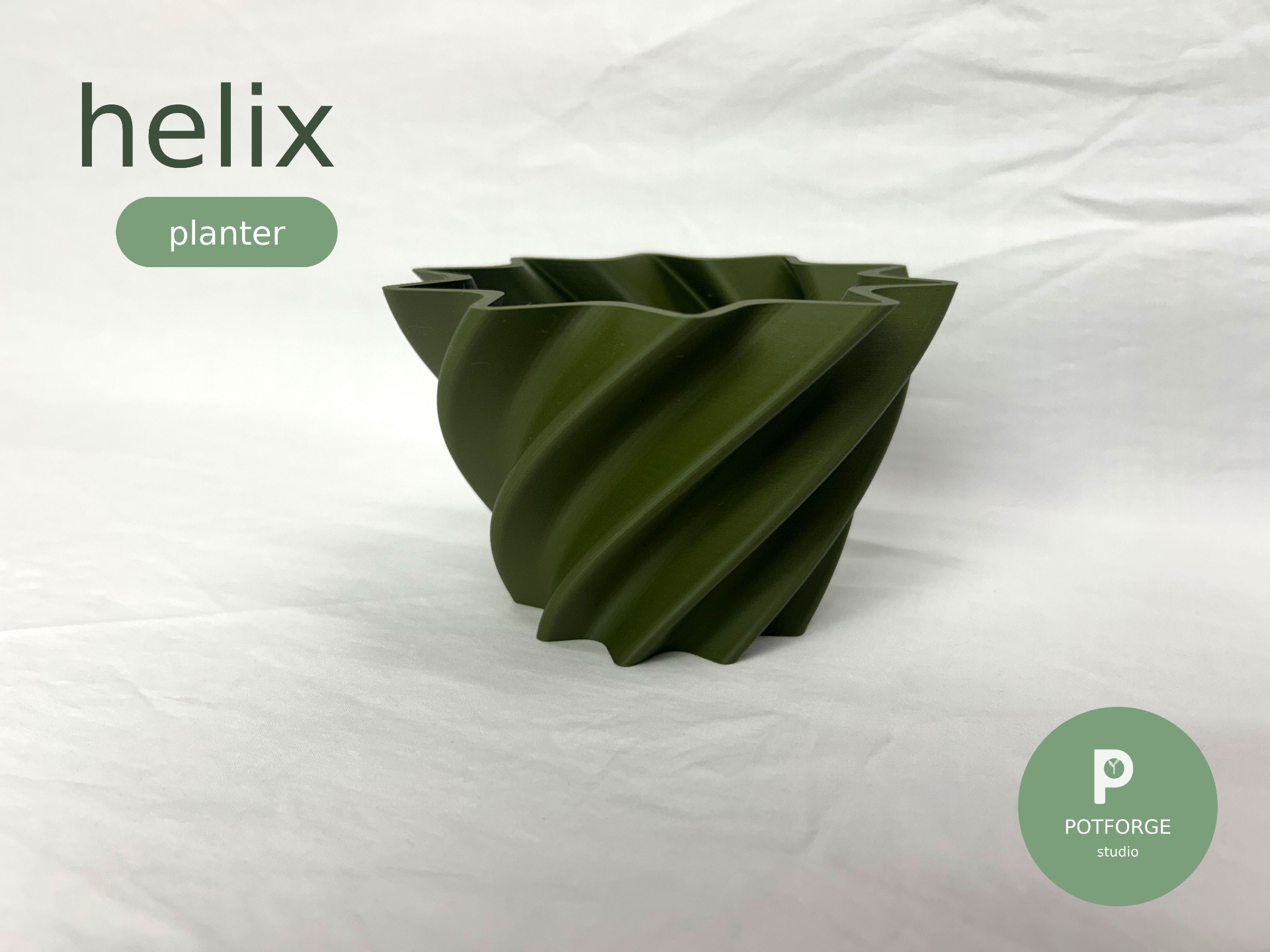 Helix Planter | Twisted Star Pot