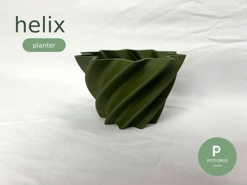 Helix Planter | Twisted Star Pot