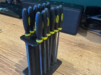 Suporte para conjunto de limas agulha da Vonder