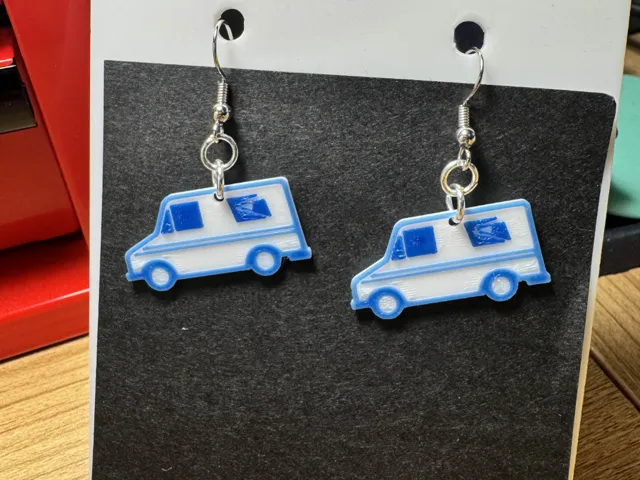 USPS Mail Truck earrings