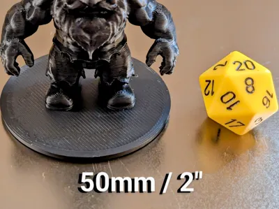 Generic D&D Miniature Base - 50mm (2")