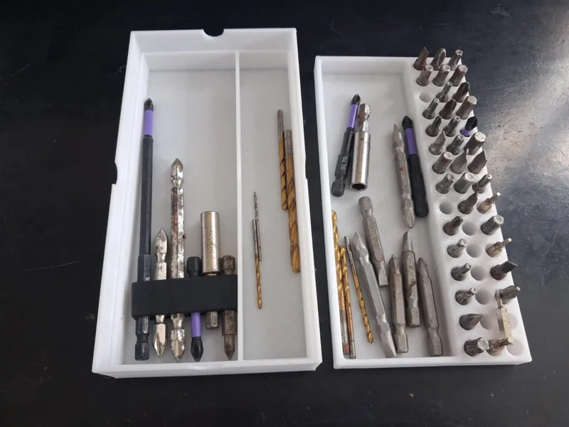 Bits Organizador com Tampa - slots holders sockets