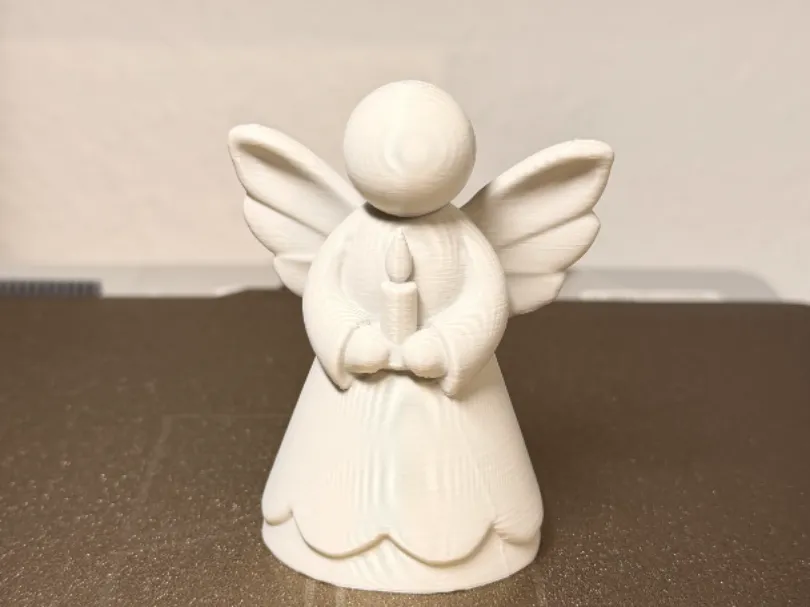 Guardian Angel with Candle – Minimalist Angel - Free 3D Print Model ...