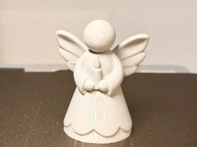 Guardian Angel with Candle – Minimalist Angel