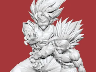 Goku & Gohan Kamehameha