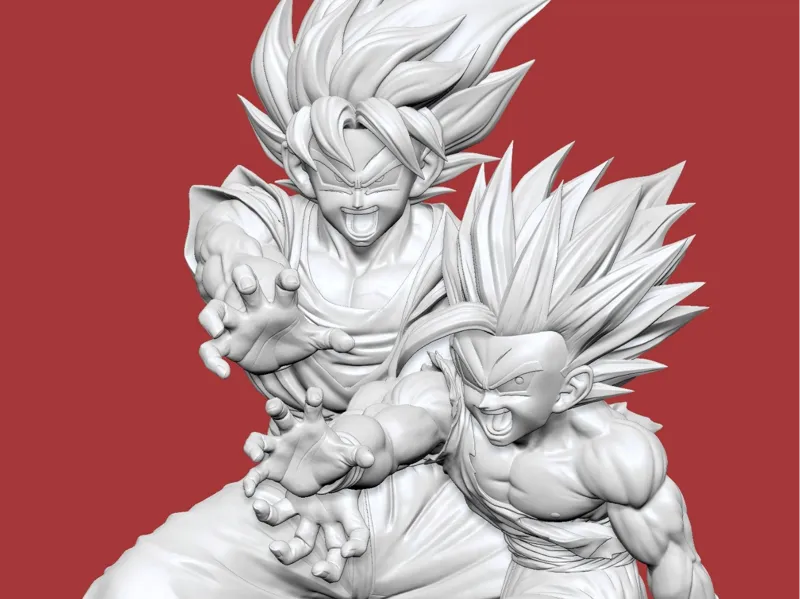 Goku & Gohan Kamehameha