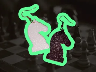 Knight Chess Earrings