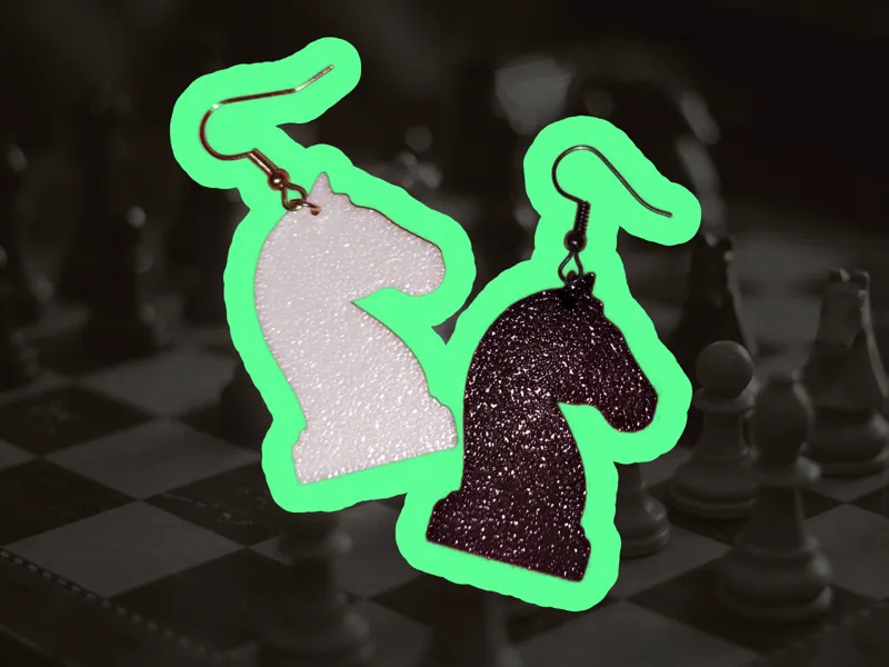 Knight Chess Earrings
