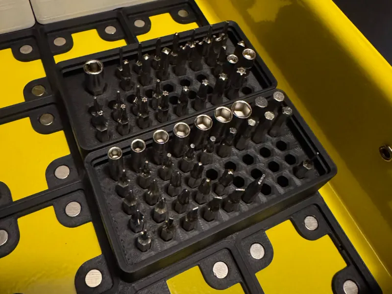 (Ifixit Pro Toolkit) 4mm Hex Bits Gridfinity Bins