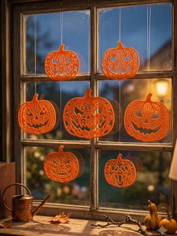 Adorno temático: Halloween Pumpkin Hanging Decor — vista de referencia 2