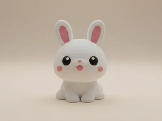 Cute Bunny – Mini Rabbit Figurine - Free 3D Print Model - MakerWorld
