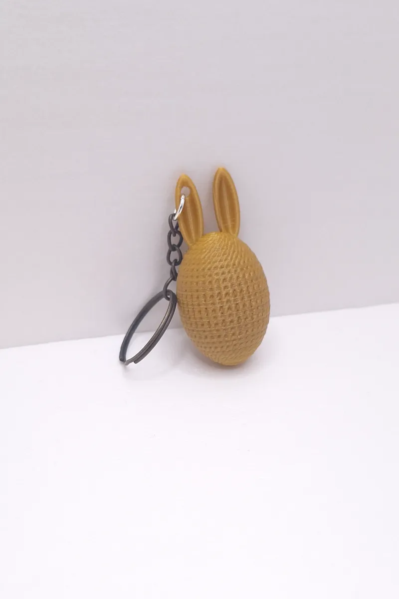 Easter Egg Bunny Keychain