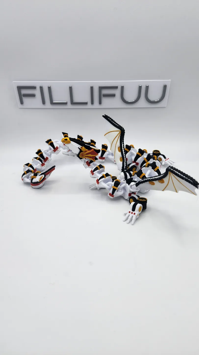 Steampunk Flexi Dragon view 3