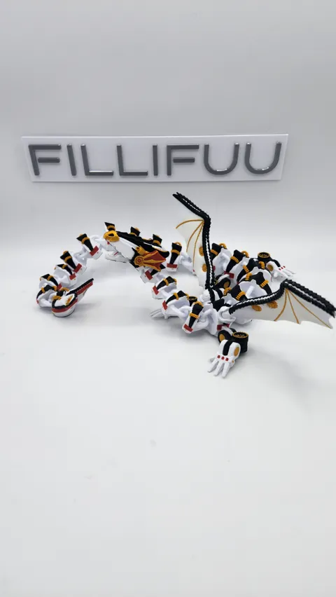 Steampunk Flexi Dragon view 3