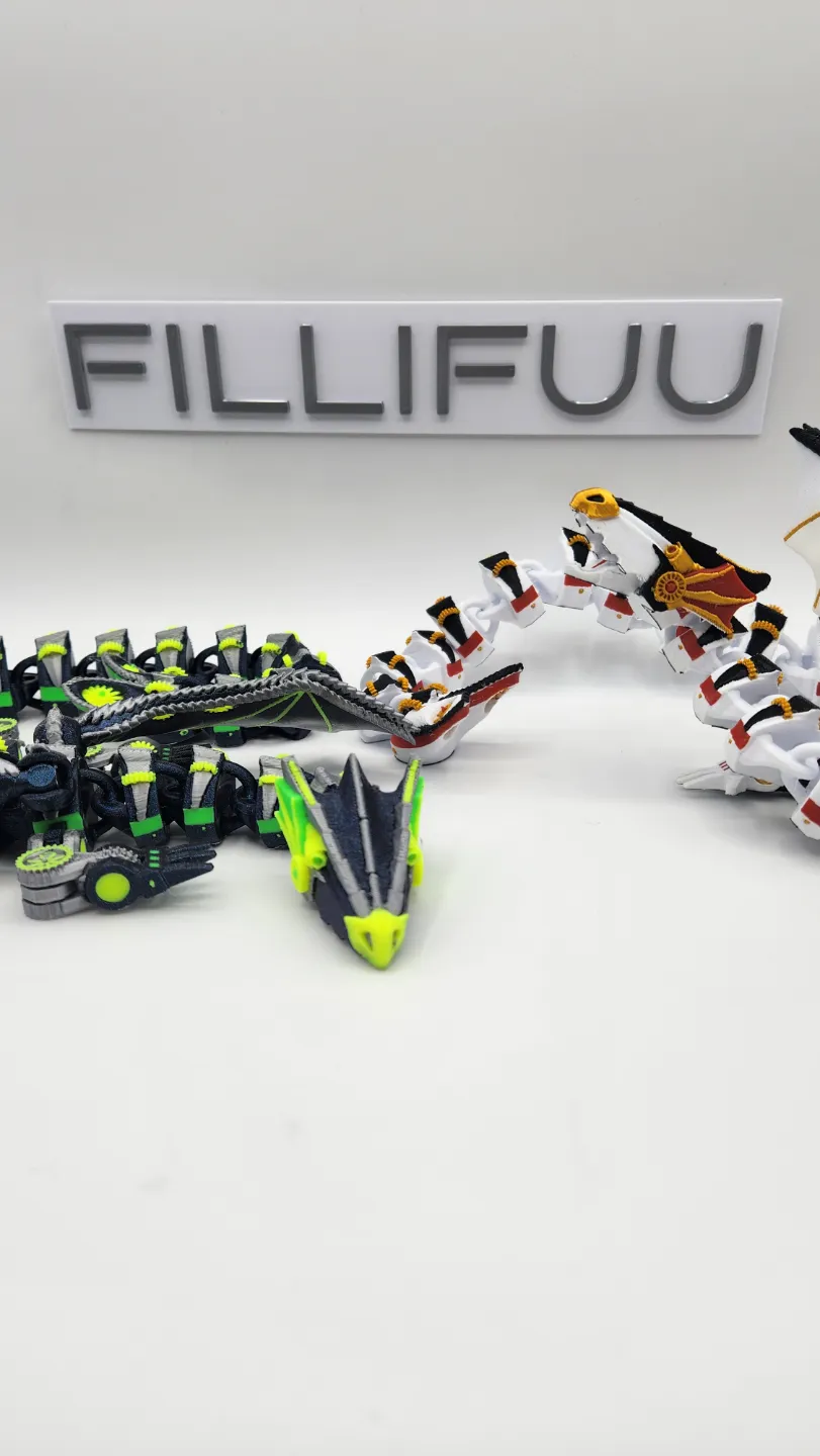 Steampunk Flexi Dragon view 4