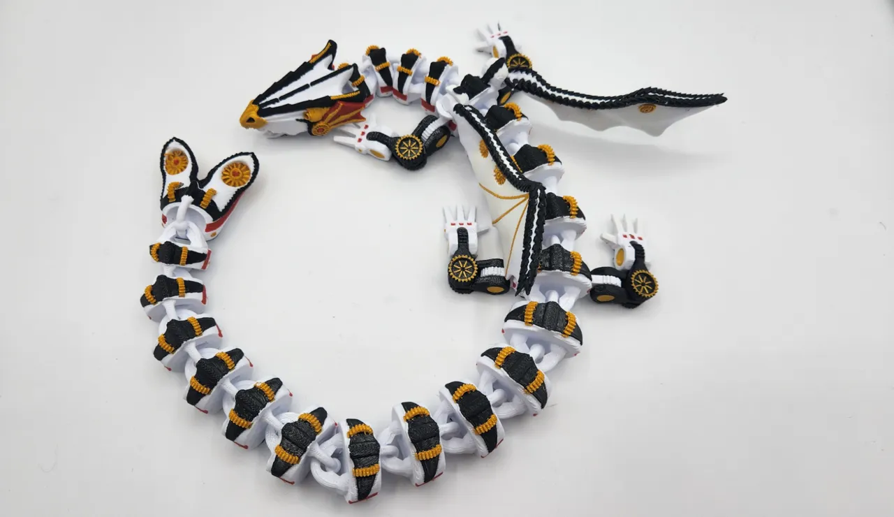 Steampunk Flexi Dragon view 2