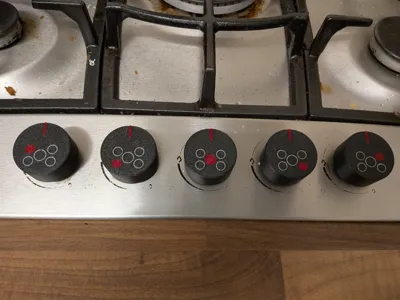 Lamona Gas Hob replacement knobs with icons
