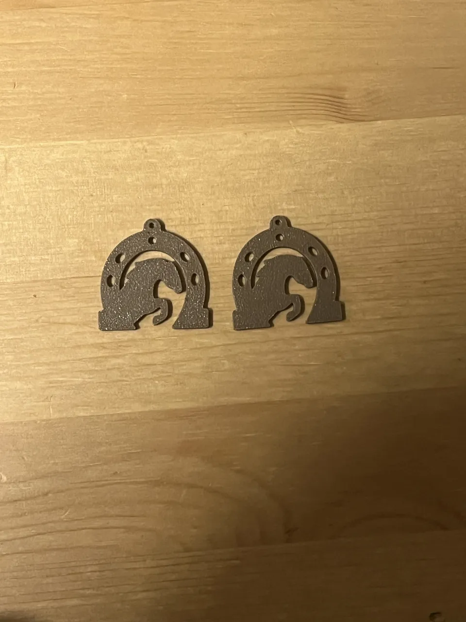 horse earrings view 2