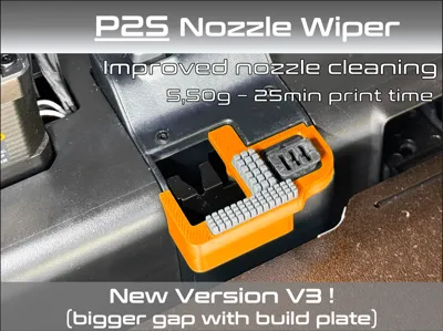 P2S Nozzle Wiper - Free 3D Print Model - MakerWorld