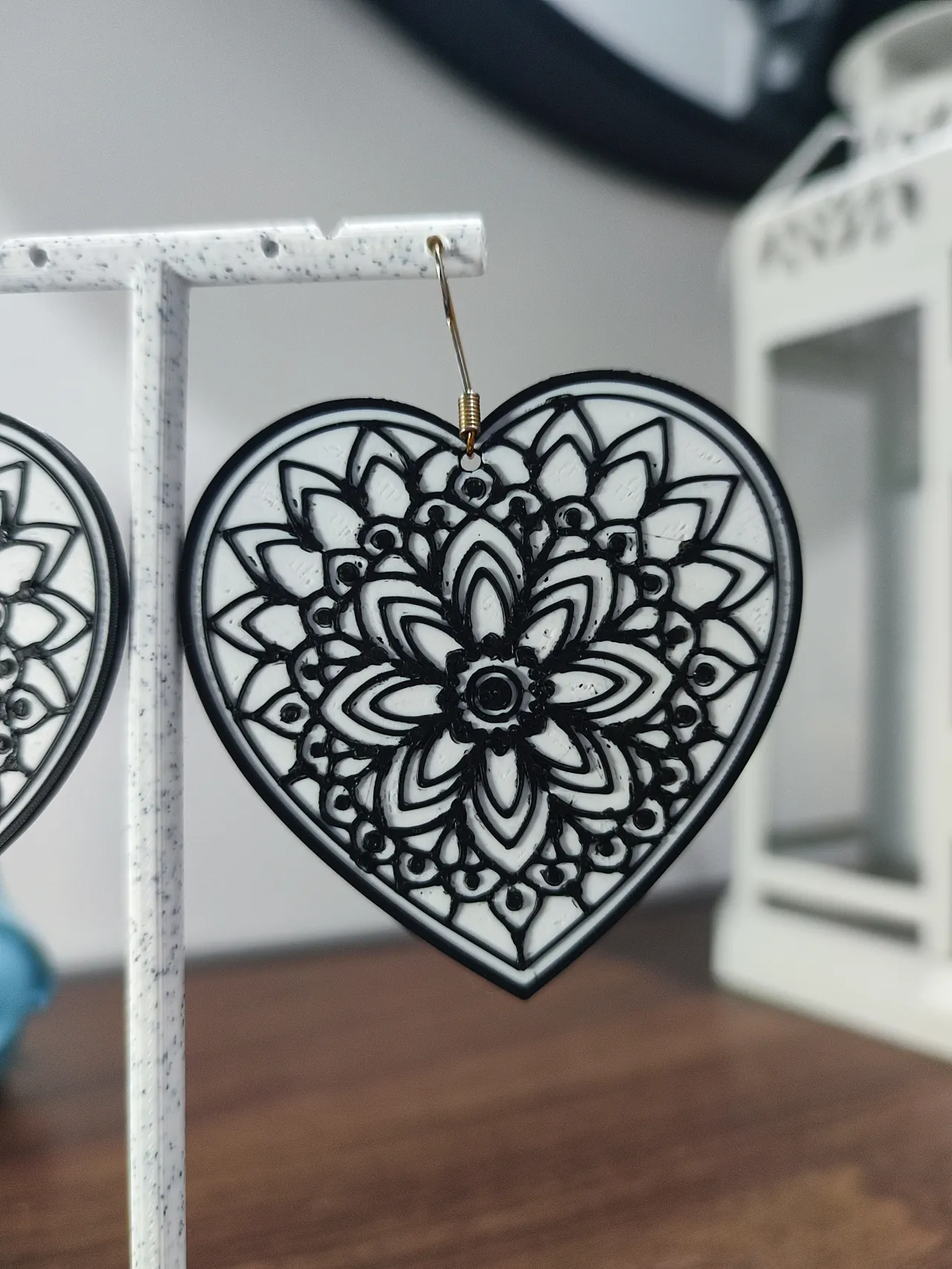 Aretes Corazón de Loto view 4