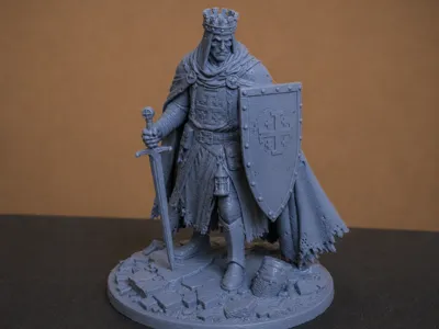 Old King With sword and shield