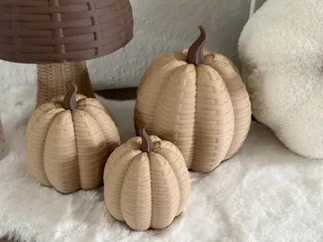 Adorno temático: Rattan Kürbis Pumpkin Herbst Deko — vista de referencia 3
