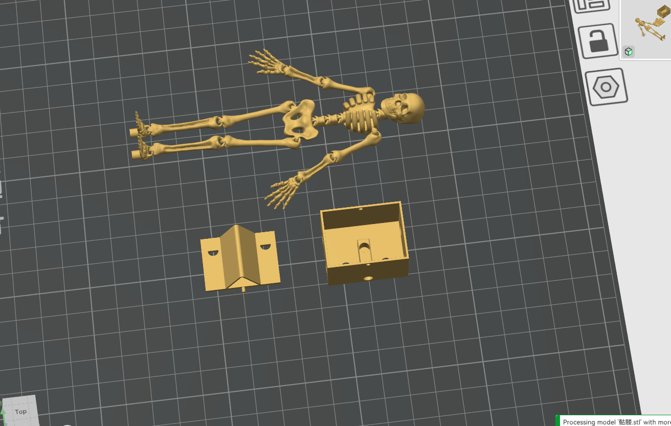 Dancing Skeleton | With lock design 10g - 1