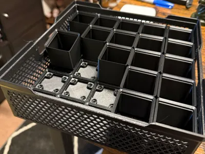 5X5 Gridfinity stacking basket