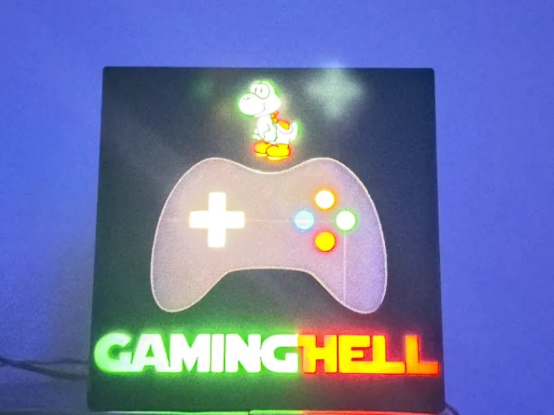Lichtbox, Lampe, Gaming Hell, Joshi
