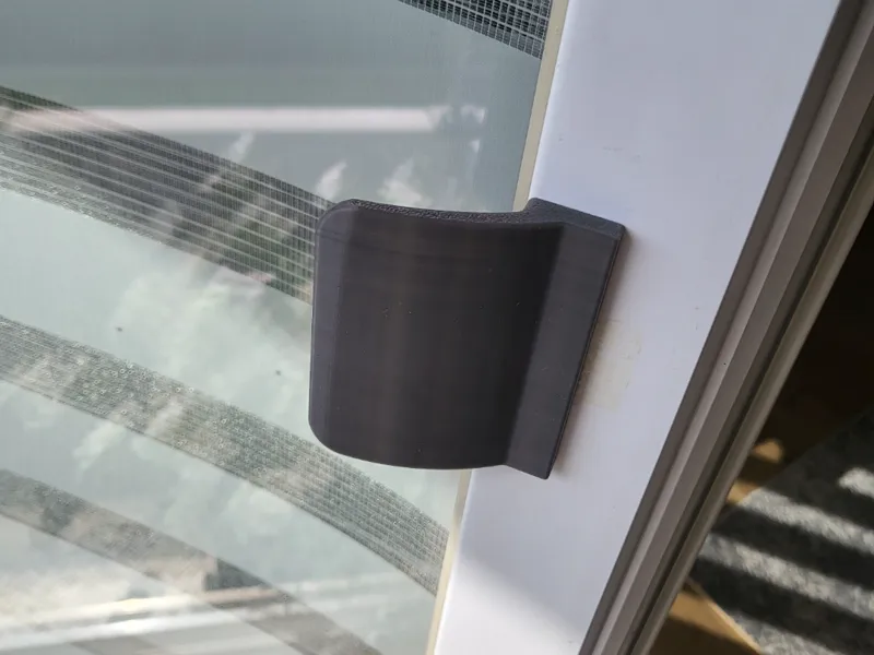 Balcony door handle no screws (double-sided tape)