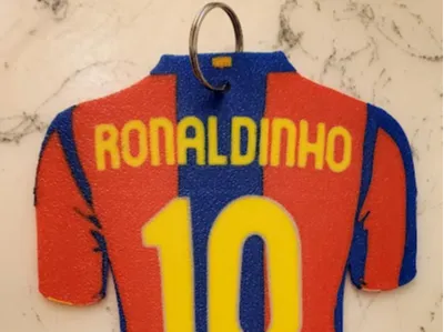 Ronaldinho Barcelona Keychain