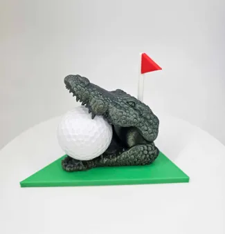 CROCODILE GOLF BALL DISPLAY