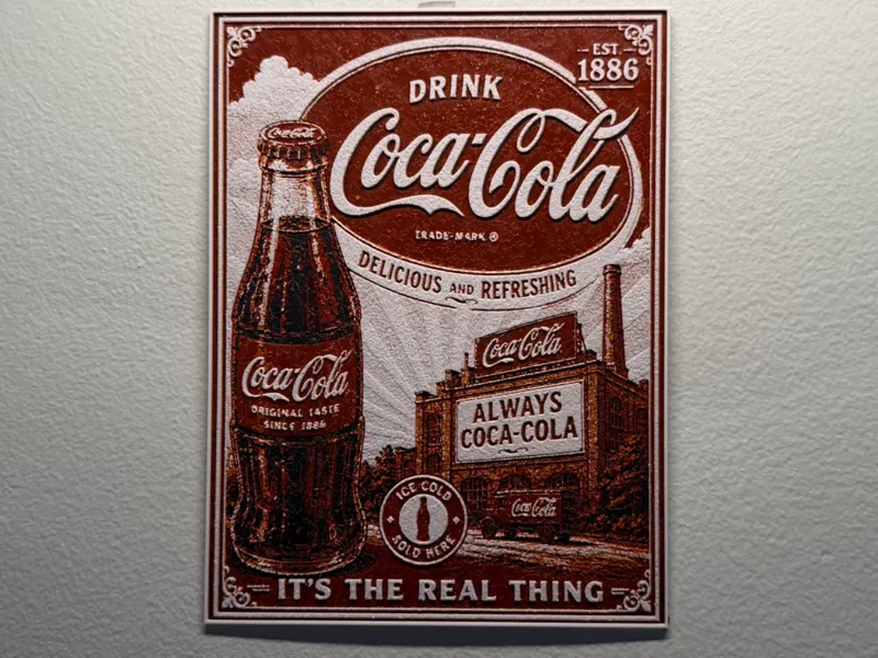 CocaCola Poster Style HueForge