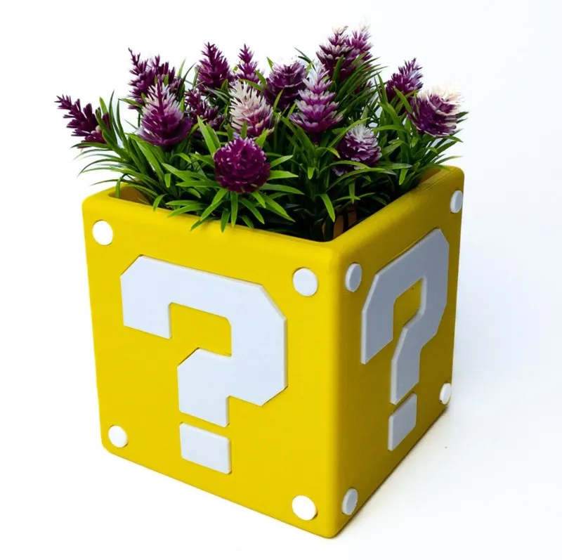 SUPER MARIO BROS QUESTION BLOCK PLANTER - MULTIPARTS