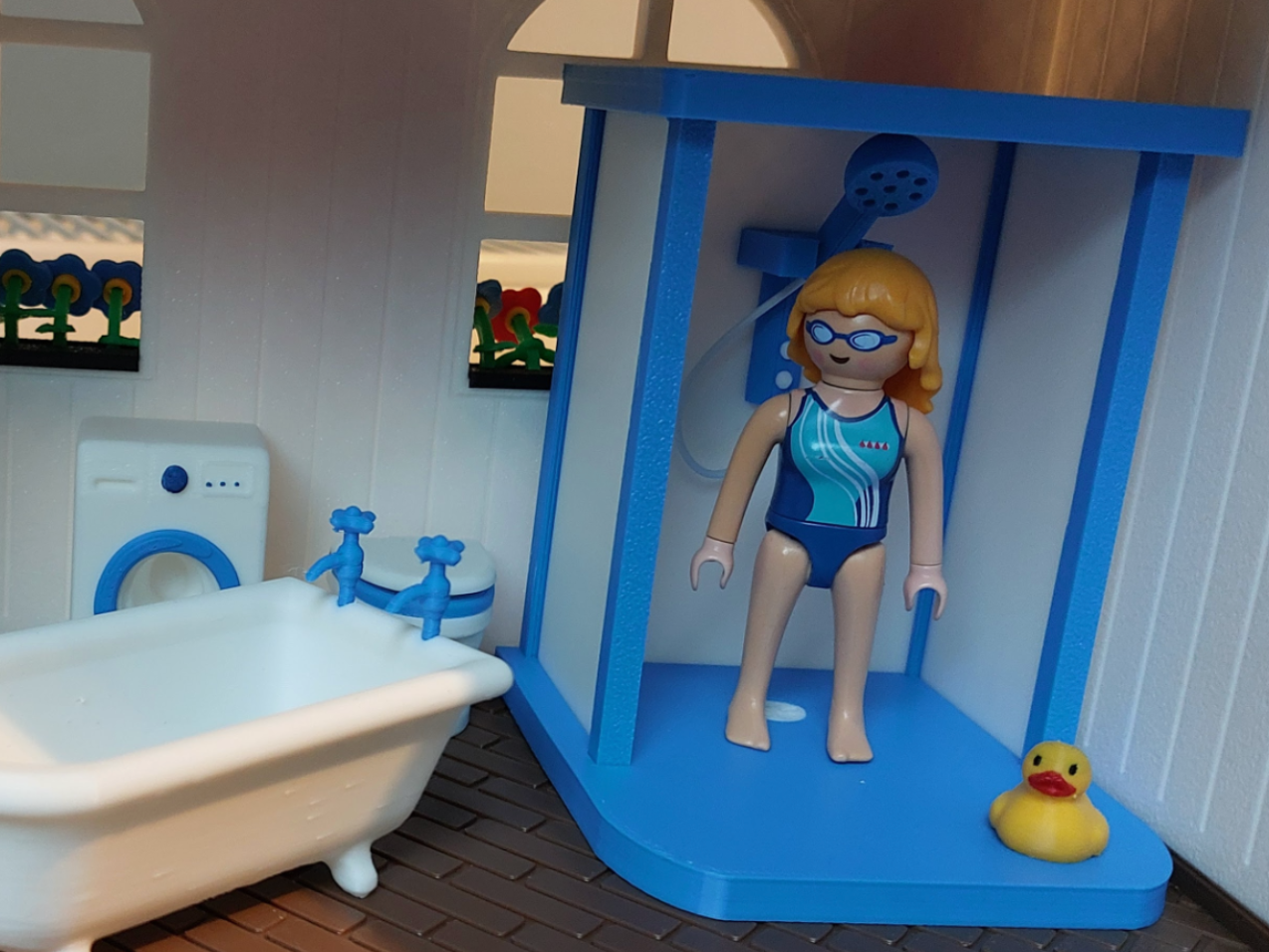 Dollhouse shower cabin
