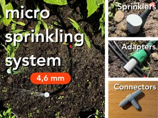 DIY micro sprinkling system for Gardena 4.6mm