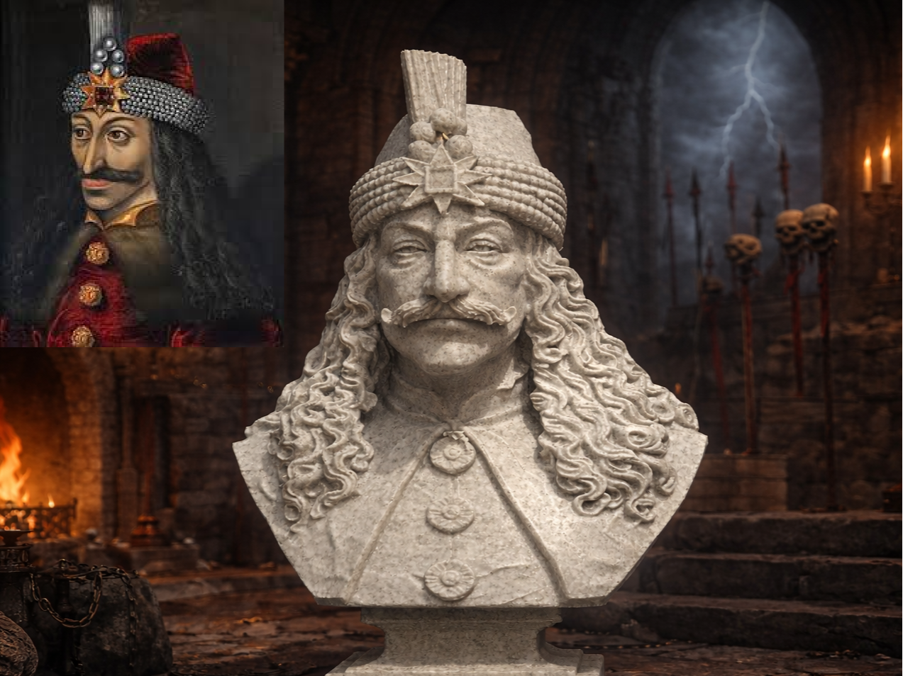 Vlad III Țepeș (Dracula) - Bust