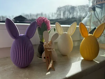 Easter egg with ears