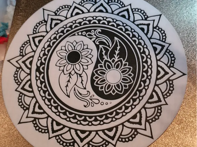 yingyang con fiori