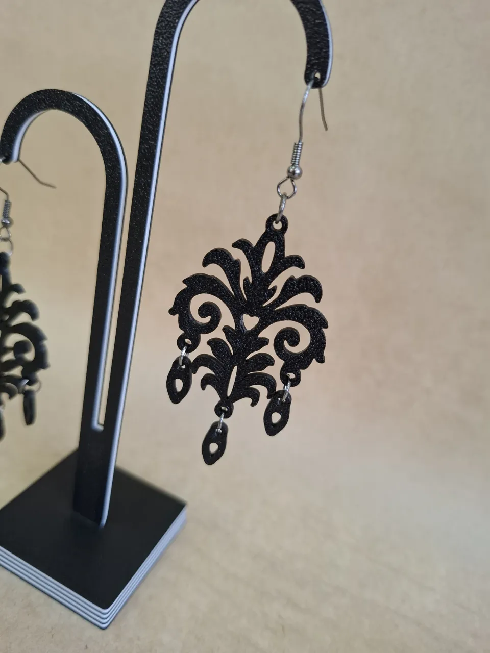 Baroque Lace Earrings – Elegant Statement Jewelry view 2