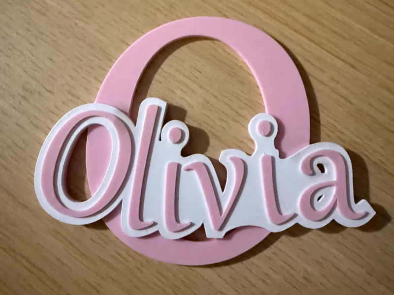 Olivia Door Sign