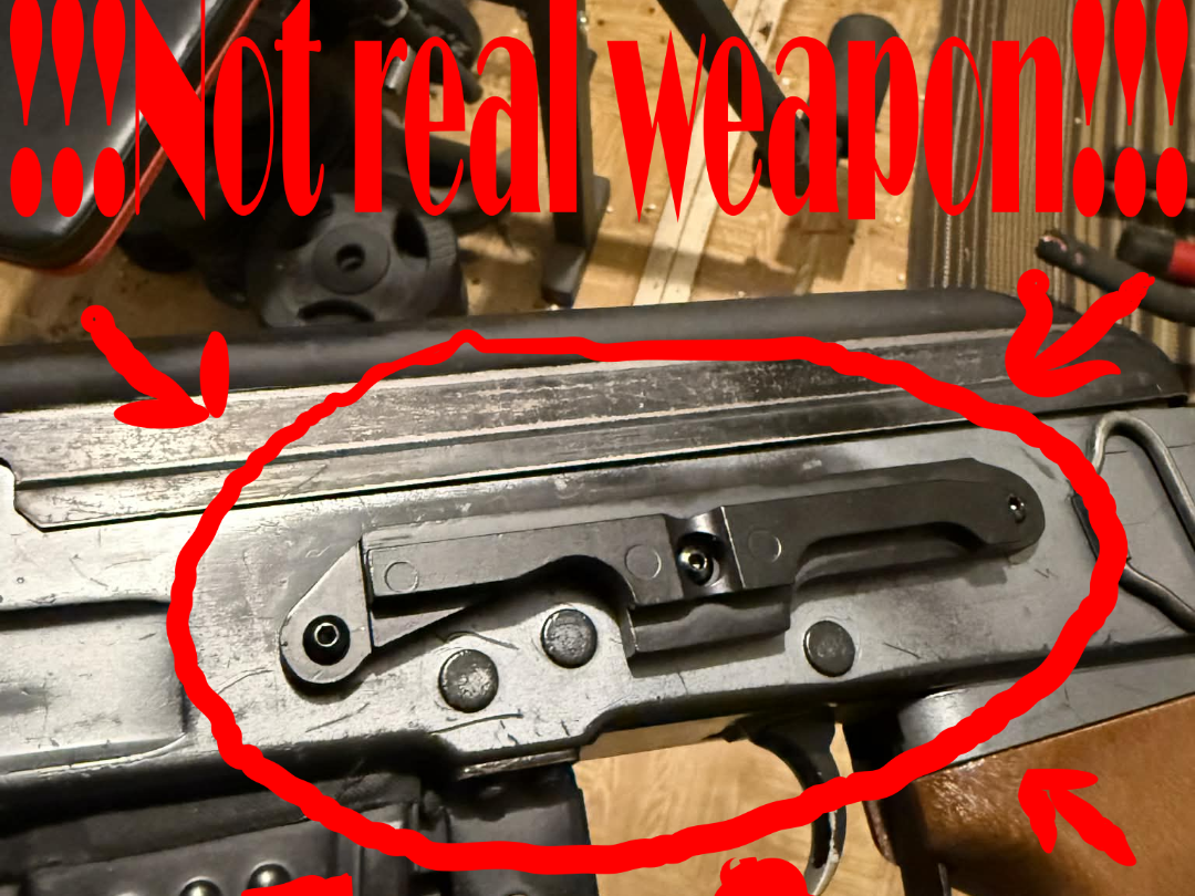 Airsoft AK47/74 mount for riflescope or collimator