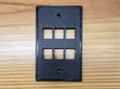 Keystone wall plates for 1, 2, 4, or 6 jacks